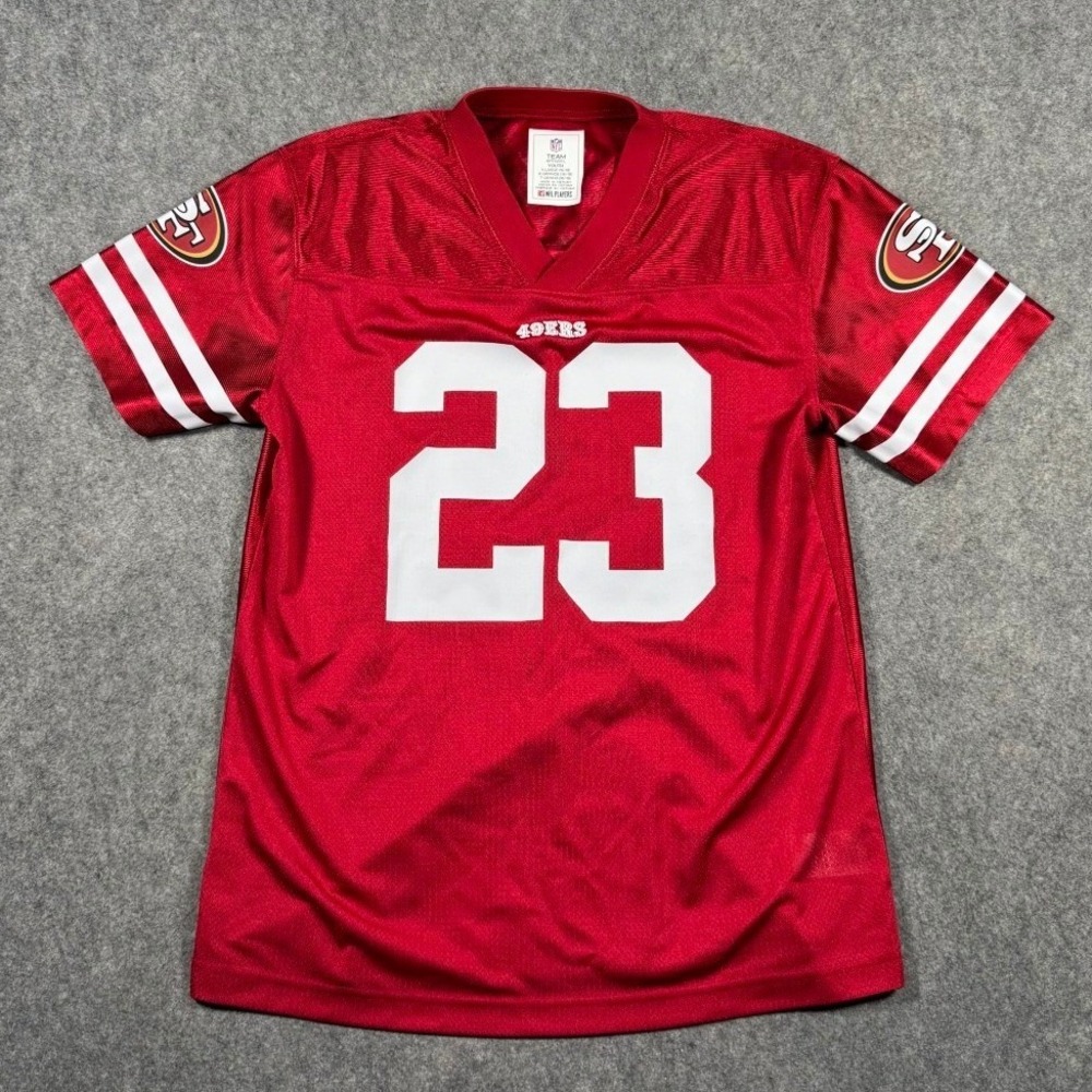 NFL Team Apparel Kids San Francisco 49ers Christian McCaffrey Jersey XL 16/18